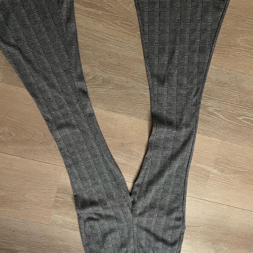 Plaid flair pants